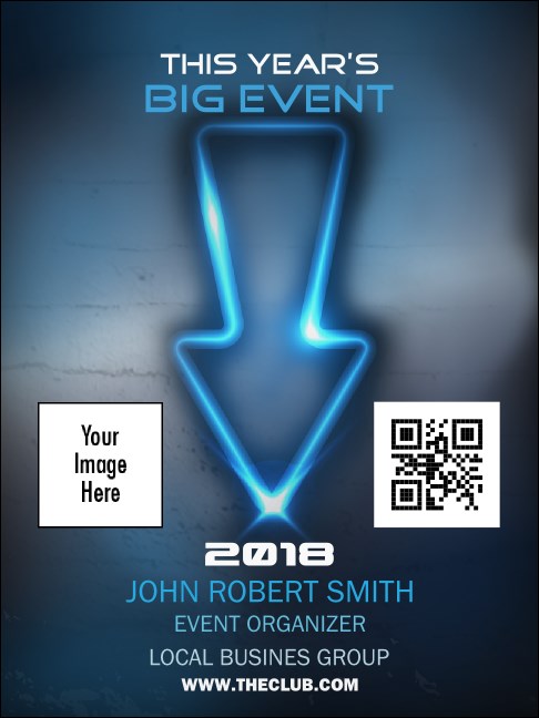 Night Club Neon Economy Event Badge Product Front