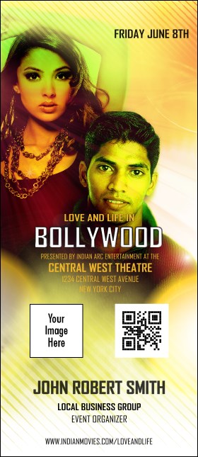 Bollywood VIP Event Badge Large Product Front