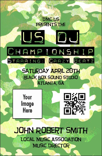 Camouflage VIP Event Badge Small Product Front