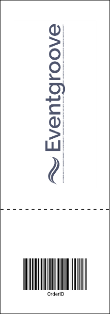 White Ribbon Event Ticket Product Back