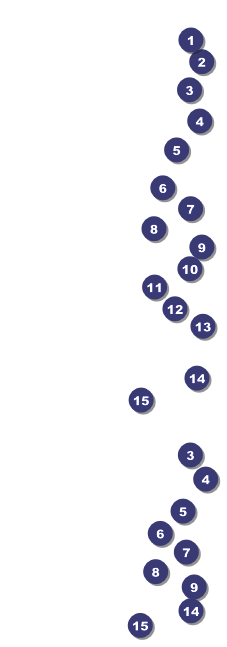 Nature Series - Blue Ocean Event Ticket Front Field Markers