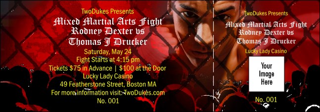 Mixed Martial Art General Admission Ticket Product Front