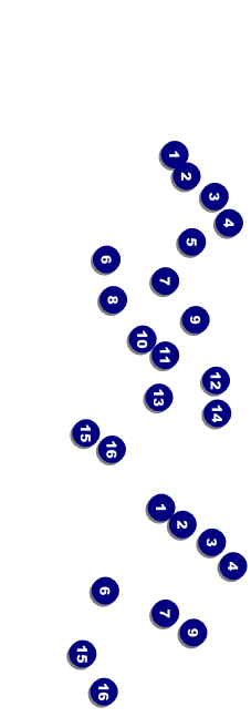 Green Squares Ticket Front Field Markers