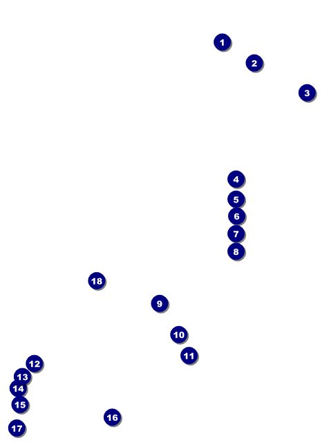 Golf Backswing Invitation Front Field Markers