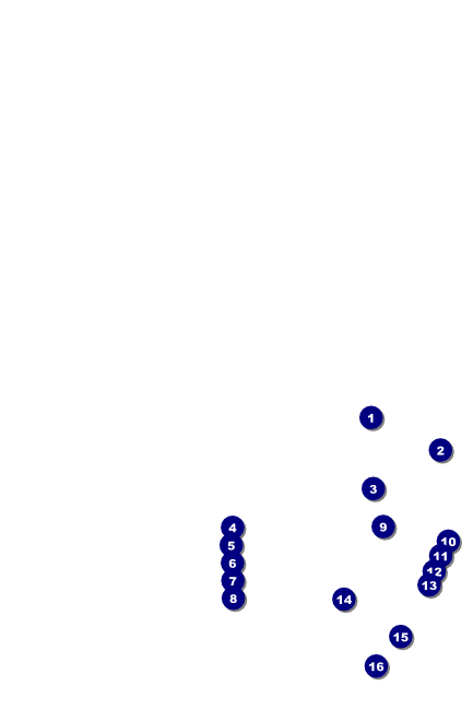 Modern Dance White Poster Front Field Markers