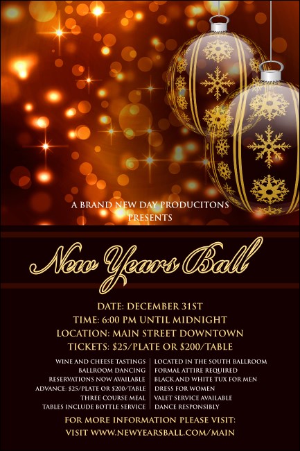 Golden Ornament Poster Product Front