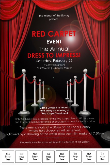 Red Carpet Logo Poster Product Front