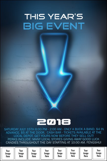 Night Club Neon Logo Poster Product Front