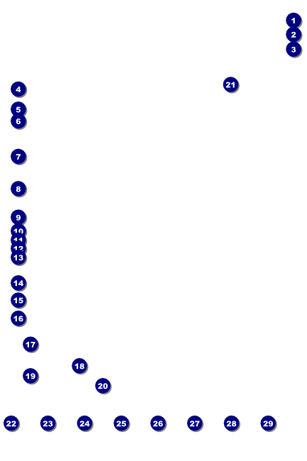 Las Vegas Lucky Logo Poster Front Field Markers