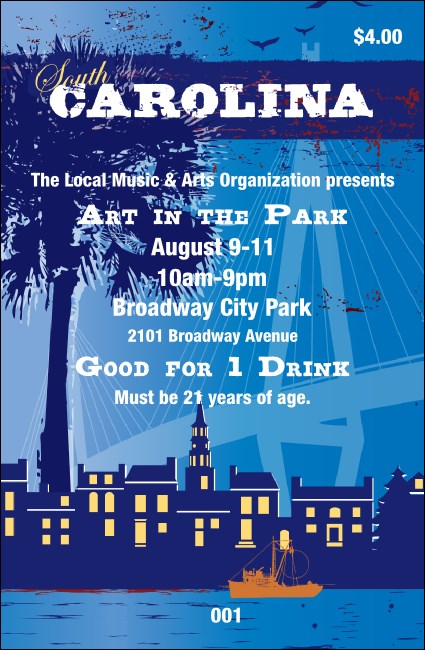 South Carolina Drink Ticket