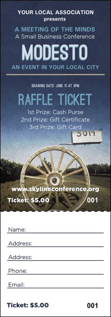 Modesto Raffle Ticket