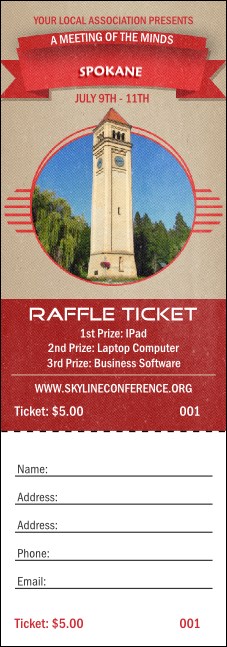 Spokane Raffle Ticket