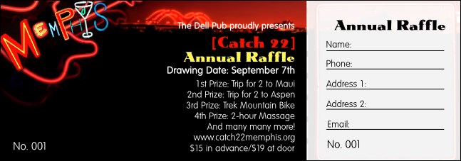 Memphis Raffle Ticket