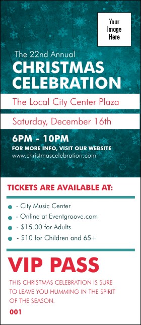 Holiday Snowflake VIP Pass Product Front