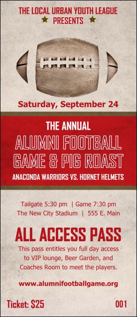 Football Red VIP Pass