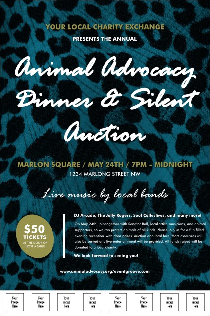 Animal Print Logo Poster Product Front