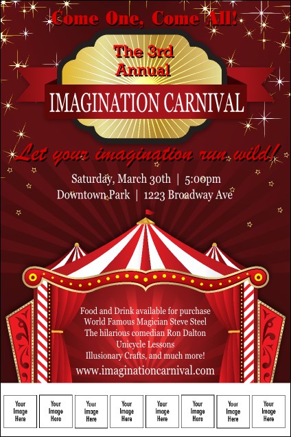 Red Tent Logo Poster Product Front