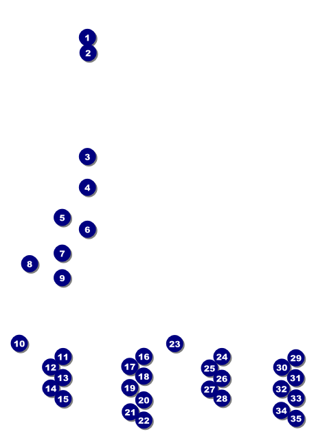 Track and Field Invitation Front Field Markers