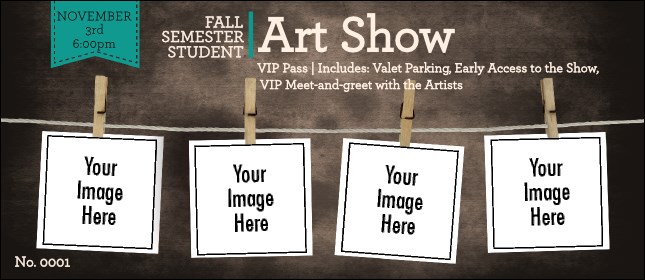 Image Upload Polaroid VIP Pass Product Front