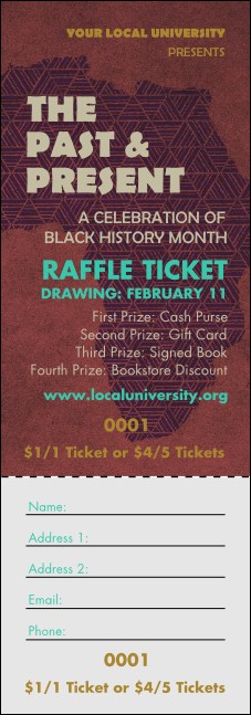 Africa Raffle Ticket Product Front