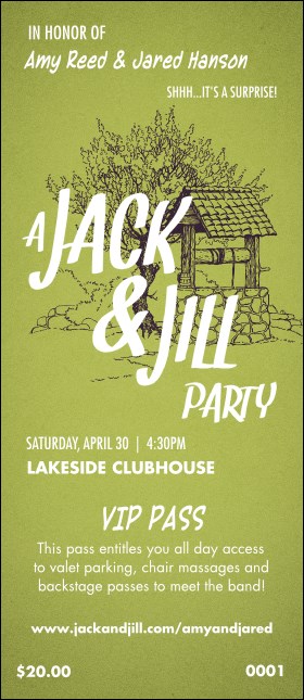 Jack and Jill VIP Pass Product Front