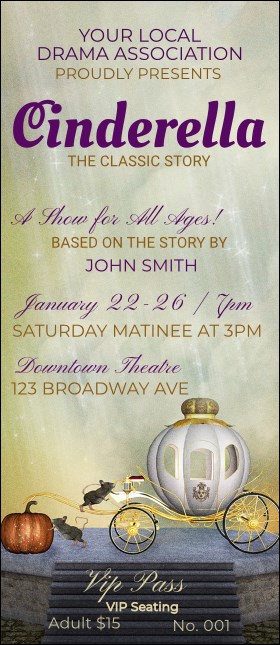 Cinderella VIP Pass Product Front