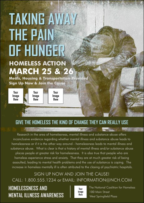 Homeless & Hungry Club Flyer