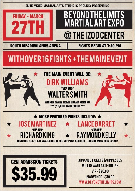 MMA Old School Club Flyer