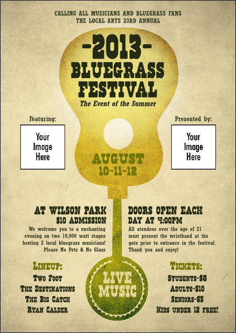 Guitar and Banjo Club Flyer Product Front